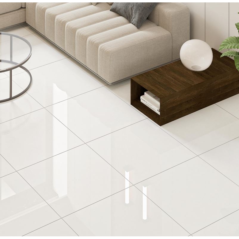 Super - Керамогранит Супербелый Superwhite RAL 9016 полированный