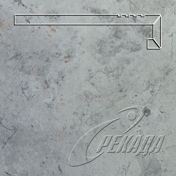 Ступени_Турция - Ступени_Турция - Fibre Grey с приклейкой капиноса