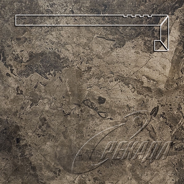 Ступени_Турция - Ступени_Турция - Fossil Brown с приклейкой капиноса