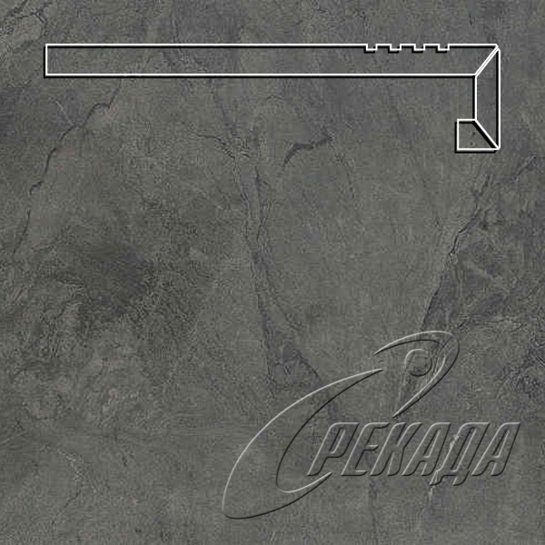 Ступени_Турция - Ступени_Турция - Atlantis Anthracite с приклейкой капиноса